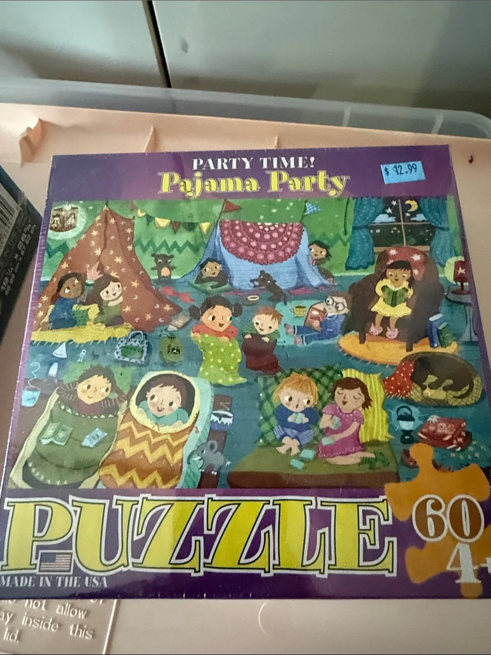 Party Time Pajama Party Puzzle - Purple